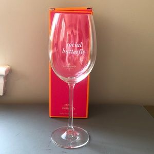 Kate Spade Social Butterfly Wine Glass
